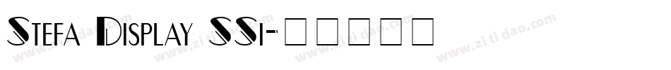 Stefa Display SSi字体转换